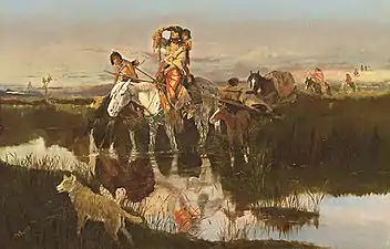 Bringing Up the Trail, 1895, Oil on canvas, Sid Richardson Museum, Fort Worth, Texas