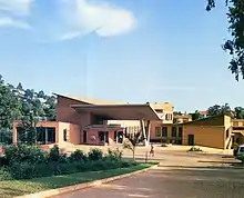 View of the entrance building of British High Commission Kampala from the carpark, 2006.