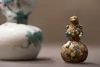 Snuff bottle, painted porcelain, Qianlong period