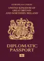 British biometric diplomatic passport