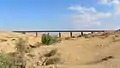 Railway bridge over Nahal Ofakim north of Beer-Sheba.