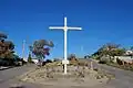 Wayside cross in Broken Hill, New South Wales, Australia.