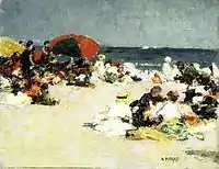 Edward Henry Potthast, On the Beach, c.1913, Brooklyn Museum