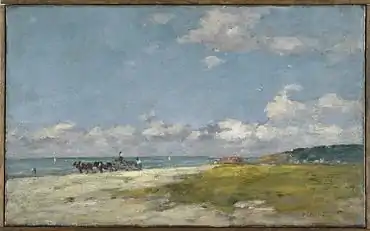 Eugène Boudin, The Beach at Trouville (Trouville, La Plage), Brooklyn Museum
