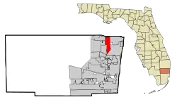 Location in Broward County and the State of Florida