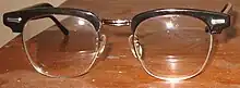 Browline glasses for men.