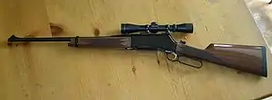 The Browning BLR lever action uses a rotating bolt.