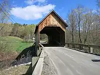 Bowers Covered Bridge looking north in May 2019