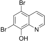 Skeletal formula of broxyquinoline