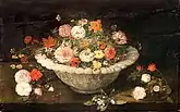 Bowl with Flowers, Jan Brueghel the Younger, (ca.1630)