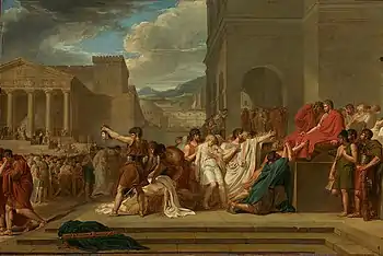 Brutus Condemning His Sons to Death, 1788. Clark Art Institute
