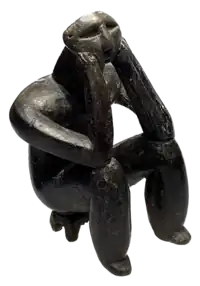 Male figurine, "The Thinker"