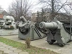 A M.16 far left at the National Military Museum, Bucharest, Romania.
