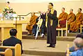 Army Buddhist Chaplain Capt. Somya Malasri leads Buddhist worship