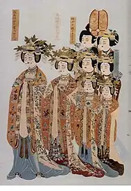 Buddhist donors of late Tang dynasty.