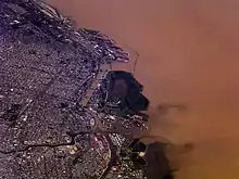 View of central Buenos Aires from the air.