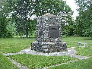 Marker at the site of the Battle of Buffington Island