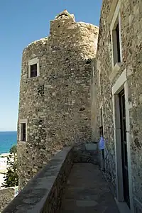 Crispi tower, housing the Byzantine museum