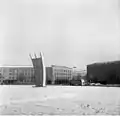In the snow, January 1954
