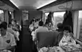 In the dining car, 1988