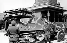 Armoured SOMUA MCG modified by Alfred Becker for use by the Wehrmacht