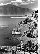 Chakzam Ferry as photoed by Ernst Schäfer in 1938