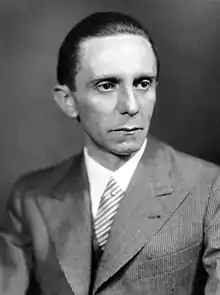 Joseph GoebbelsNazi politician and Reich Minister of Propaganda of Nazi Germany