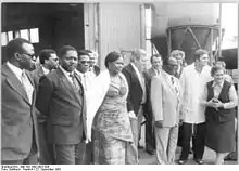 A PR Congo delegation during an official visit to East Germany (1982)
