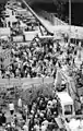 Demolition of the Berlin Wall at the junction with Ackerstraße in June 1990.