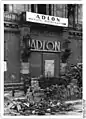 The ruined main entrance to the Hotel Adlon, 1950