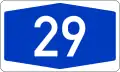 Bundesautobahn 29 number.svg