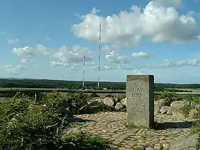 Summit stone on the Bungsberg