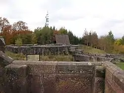 Ruins of Eisenberg Castle near Korbach