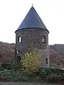 One of the round towers of the old Zwinger