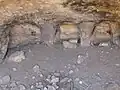 Niches within burial cave near Chezib of Judah (near Khirbet Ghazy)
