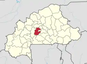 Location in Burkina Faso