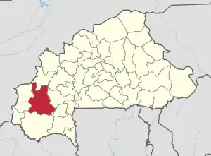 Location in Burkina Faso