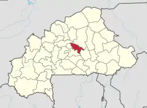 Location in Burkina Faso