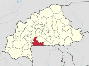 Location in Burkina Faso