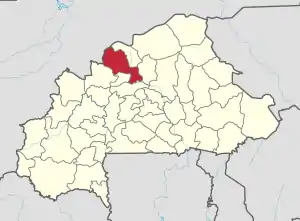 Location in Burkina Faso