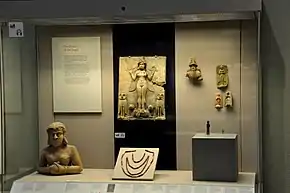 The Burney Relief inside its display case