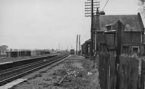 Remains of Burton and Holme railway station on the West Coast Main Line