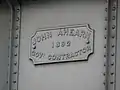 Inscription on underbridge: "John Ahearn 1892 Govt. Contractor"