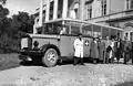 Wood gas-powered bus of Swiss embassy in Budapest, 1944