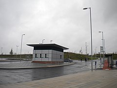 The bus interchange seen from the tram stop