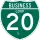 Business Interstate 20-L marker
