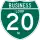 Business Interstate 20-M marker
