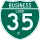 Business Interstate 35-B marker