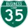 Business Interstate 35-V marker