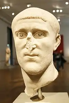 Portrait head of Constantius Chlorus.